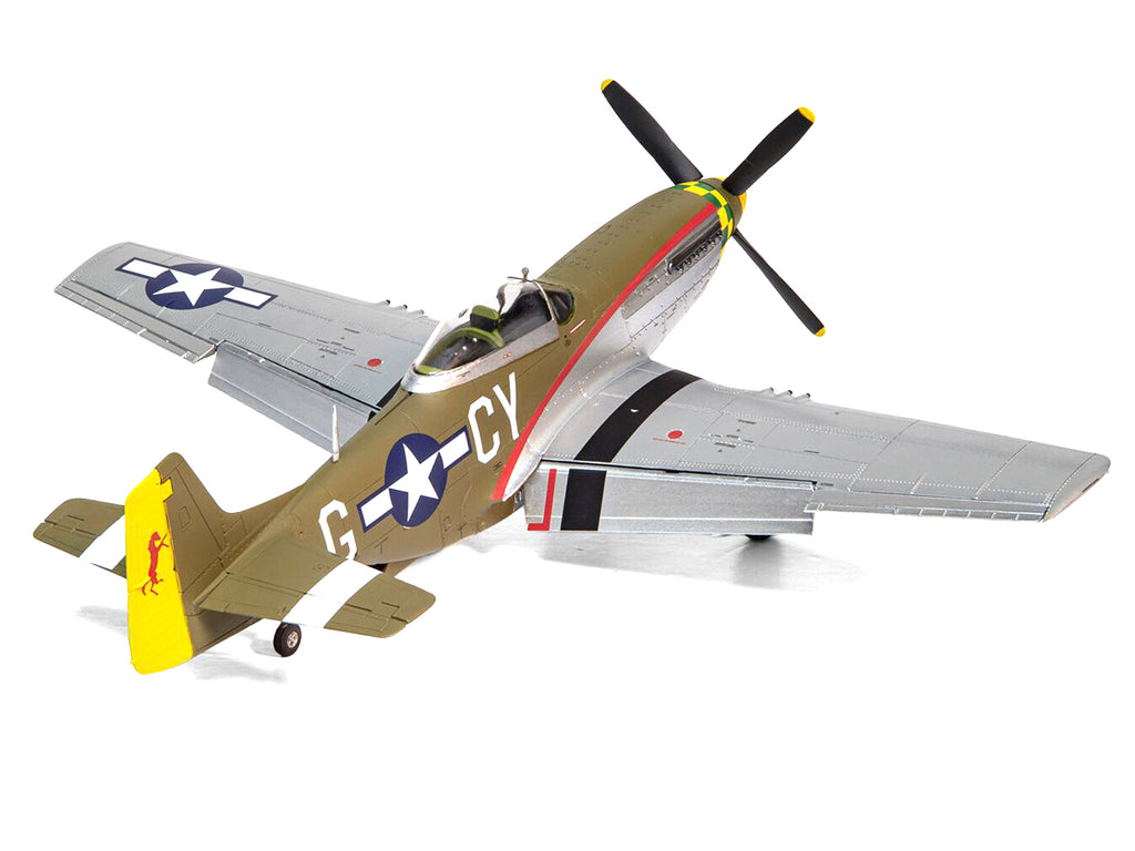 Level 2 Model Kit North American P-51D Mustang Fighter Aircraft with 2 Scheme Options 1/48 Plastic Model Kit by Airfix - image 4
