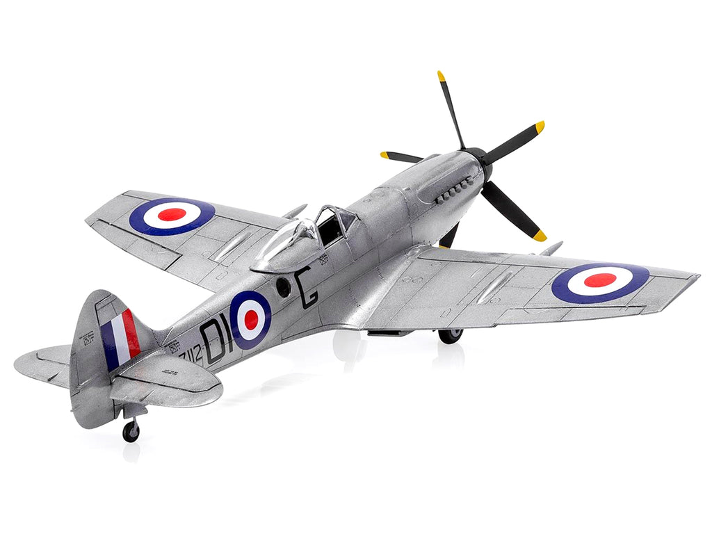 Level 2 Model Kit Supermarine Spitfire FR Mk.XIV Fighter Aircraft with 2 Scheme Options 1/48 Plastic Model Kit by Airfix - image 4