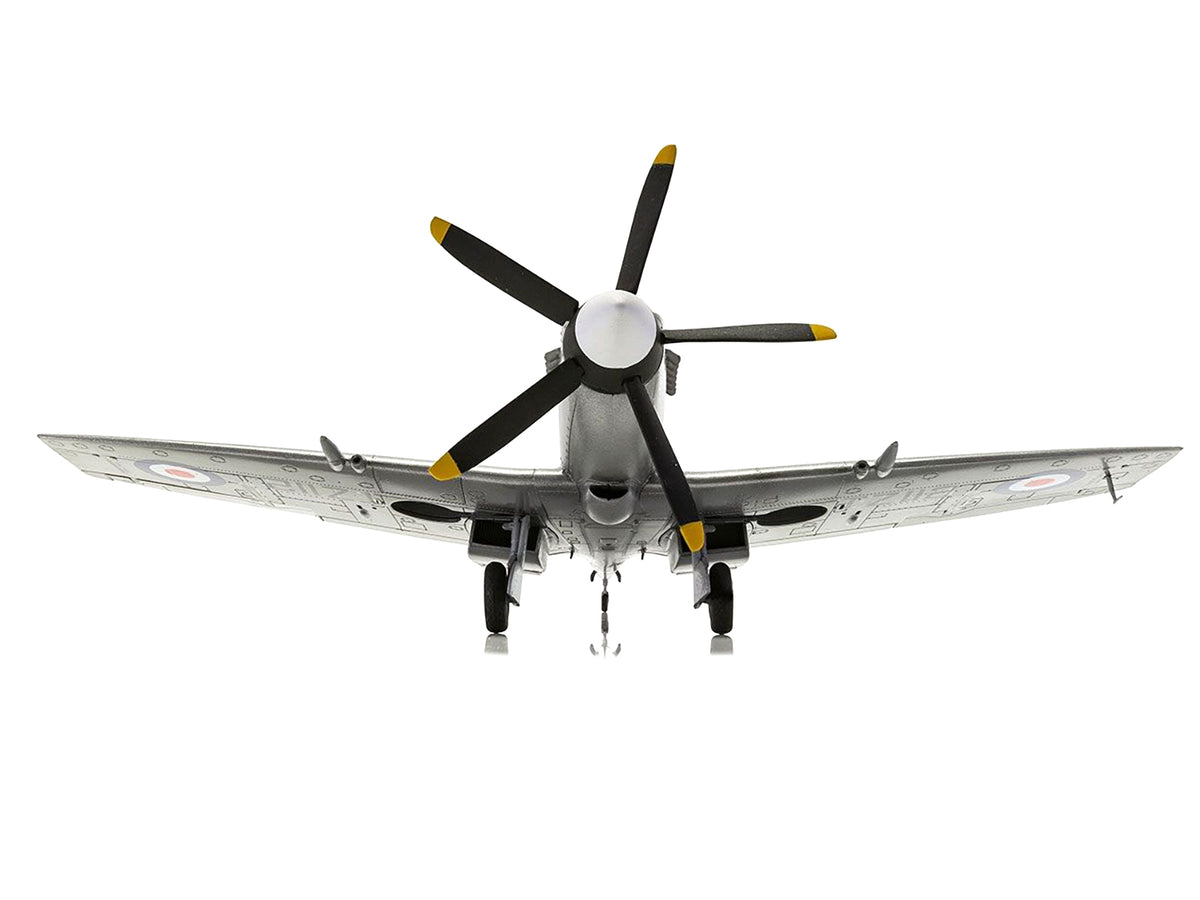 Level 2 Model Kit Supermarine Spitfire FR Mk.XIV Fighter Aircraft with 2 Scheme Options 1/48 Plastic Model Kit by Airfix - image 2