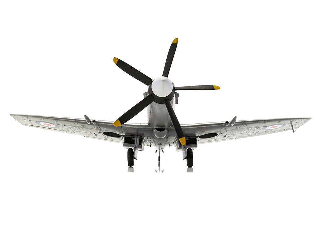 Level 2 Model Kit Supermarine Spitfire FR Mk.XIV Fighter Aircraft with 2 Scheme Options 1/48 Plastic Model Kit by Airfix - image 2