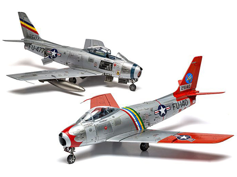 Level 2 Model Kit North American F-86F Sabre Aircraft with 2 Scheme Options 1/48 Plastic Model Kit by Airfix - image 2