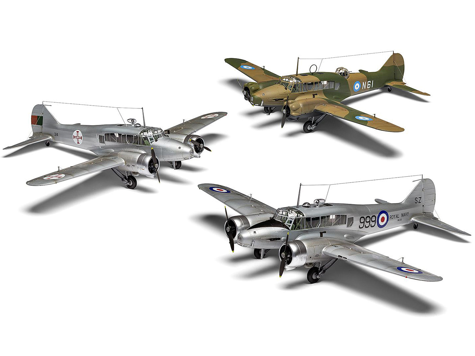 Level 3 Model Kit Avro Anson Mk.I Aircraft with 3 Scheme Options 1/48 Plastic Model Kit by Airfix - image 2
