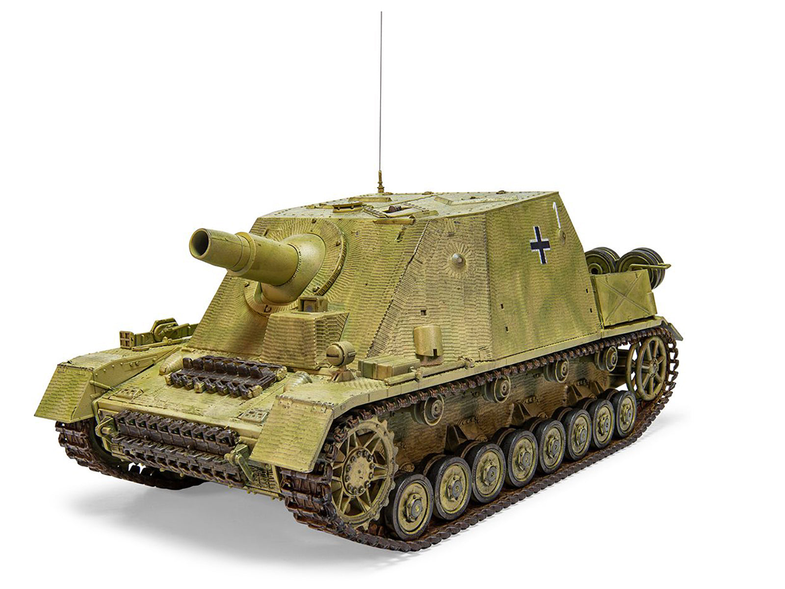 Level 3 Model Kit Sturmpanzer IV Brummbar "Mid Version" Tank with 2 Scheme Options 1/35 Plastic Model Kit by Airfix - image 5