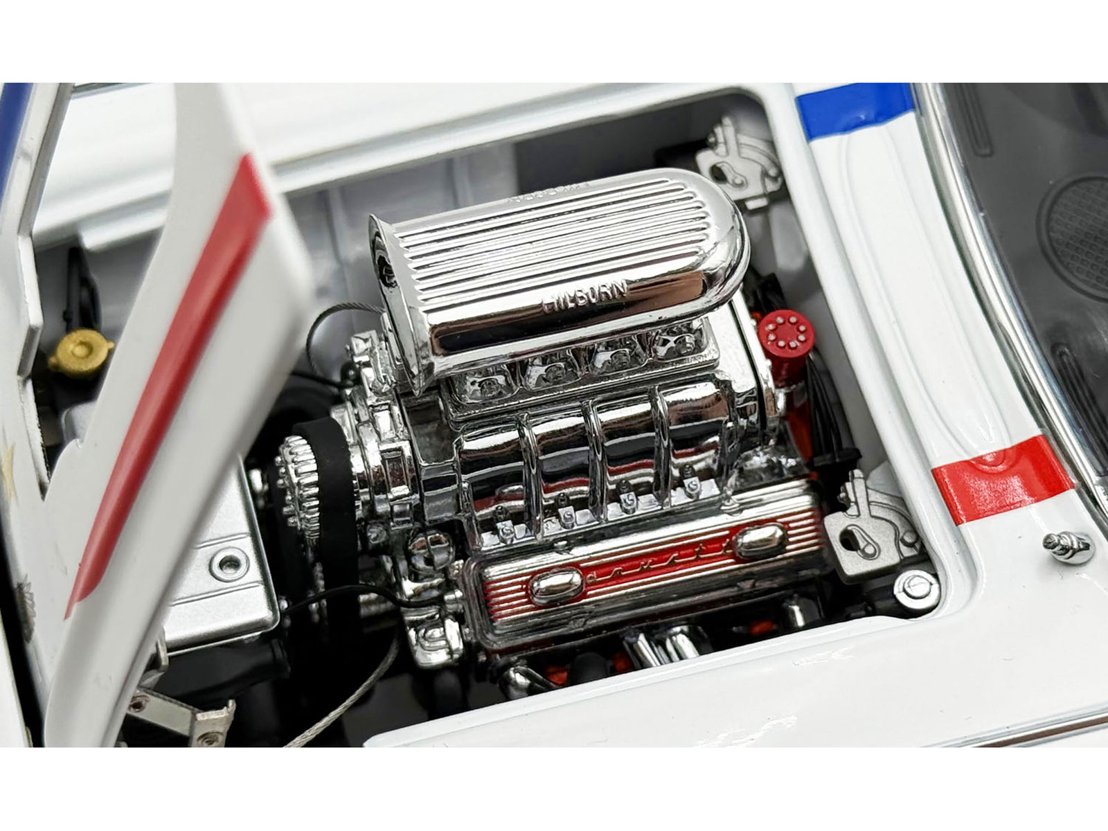1961 Chevrolet Corvette Grand Sport Gasser "USA-1" White with Blue and Red Stripes Limited Edition to 362 pieces Worldwide 1/18 Diecast Model Car by ACME