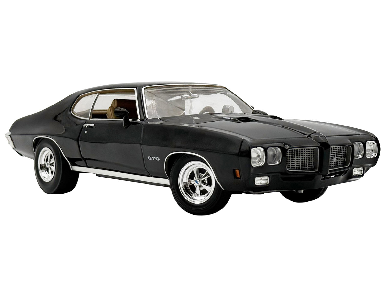 1970 Pontiac GTO Ram Air IV "Main Street" Black Limited Edition to 402 pieces Worldwide 1/18 Diecast Model Car by ACME - image 2