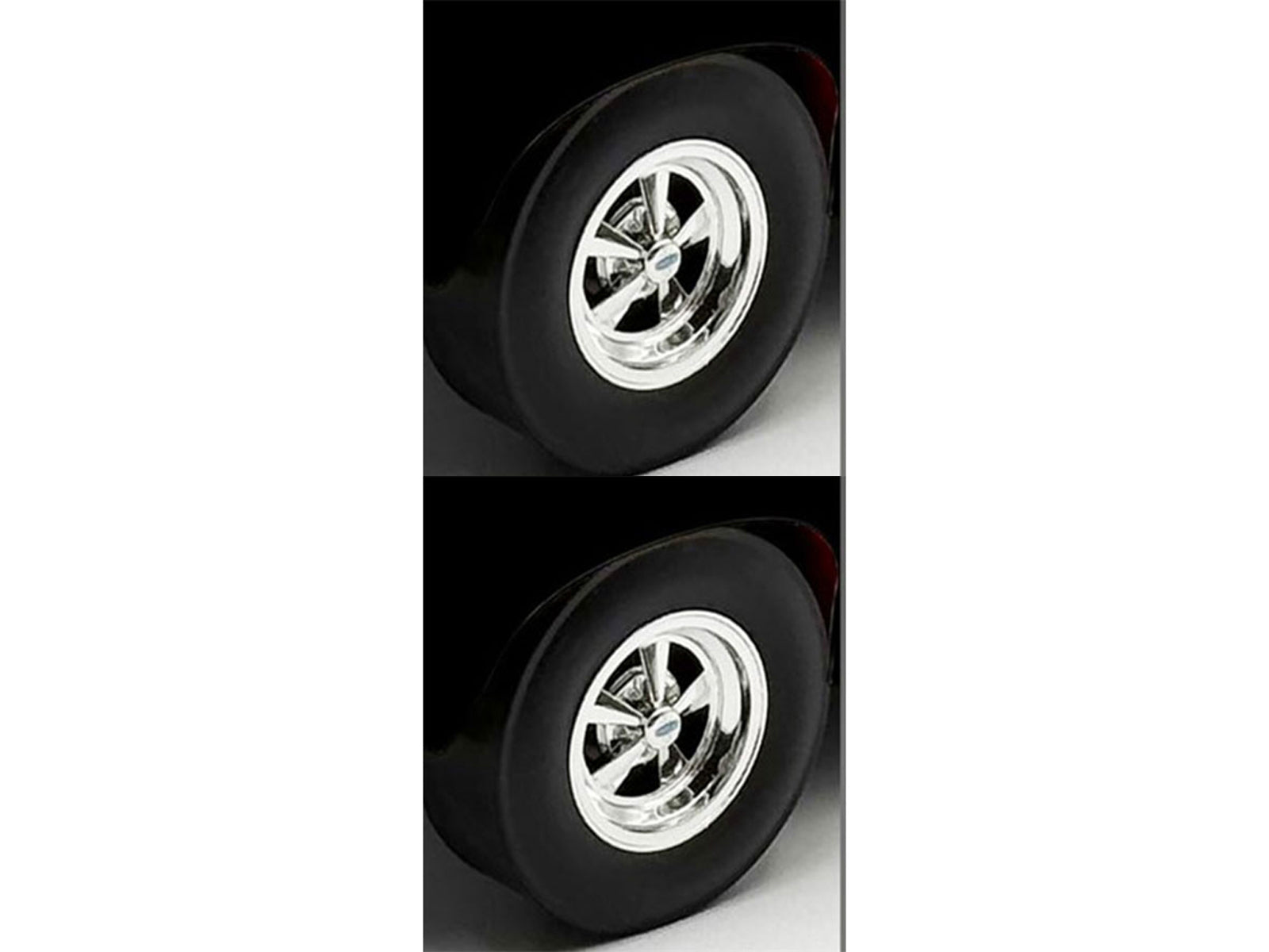 "Cragar" Wheel and Tire Set of 4 pieces from "1970 Pontiac GTO Ram Air IV" for 1/18 Scale Models by Acme