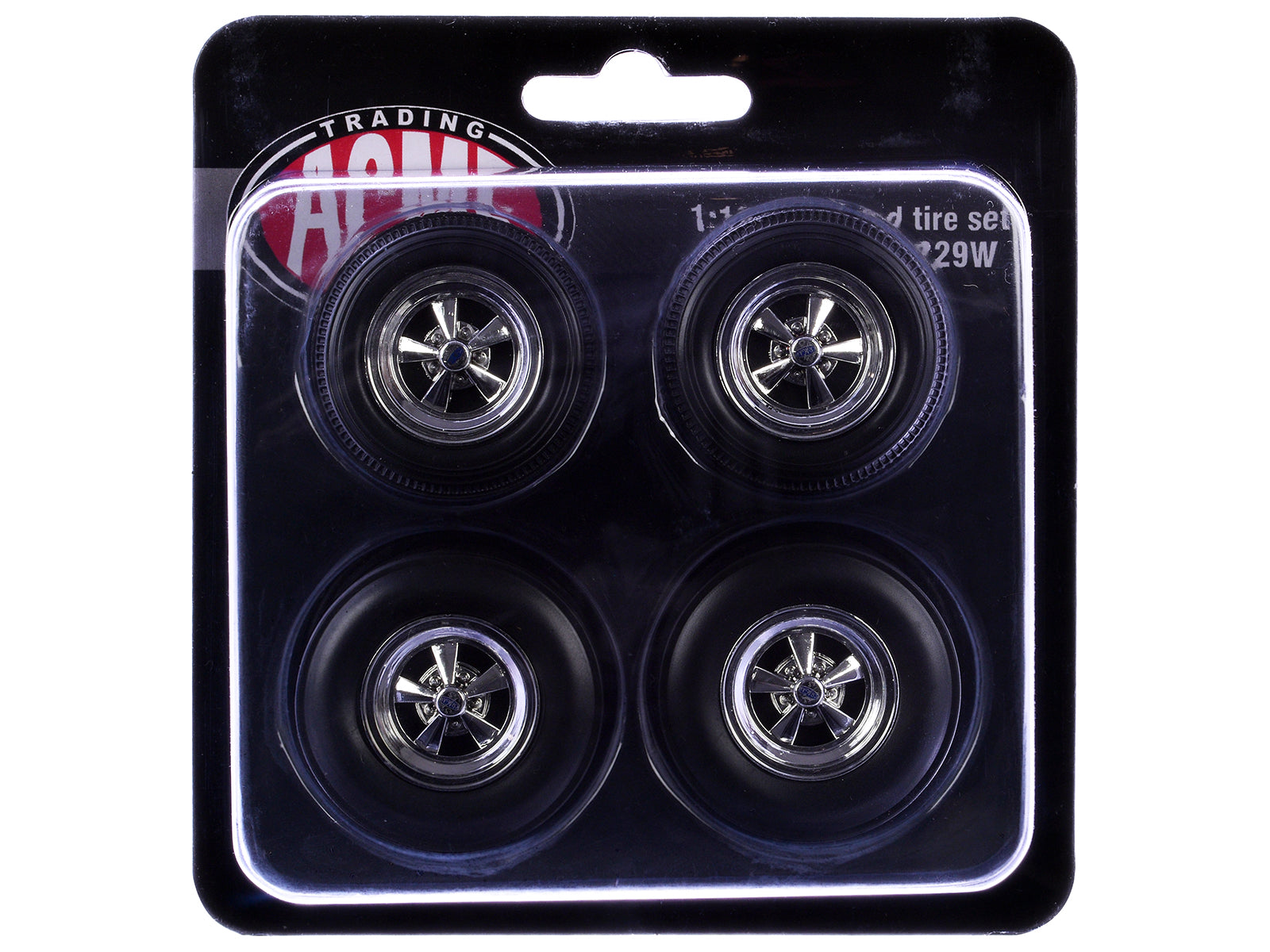 "Cragar" Wheel and Tire Set of 4 pieces from "1970 Pontiac GTO Ram Air IV" for 1/18 Scale Models by Acme