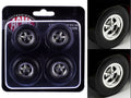 "Cragar" Wheel and Tire Set of 4 pieces from "1970 Pontiac GTO Ram Air IV" for 1/18 Scale Models by Acme