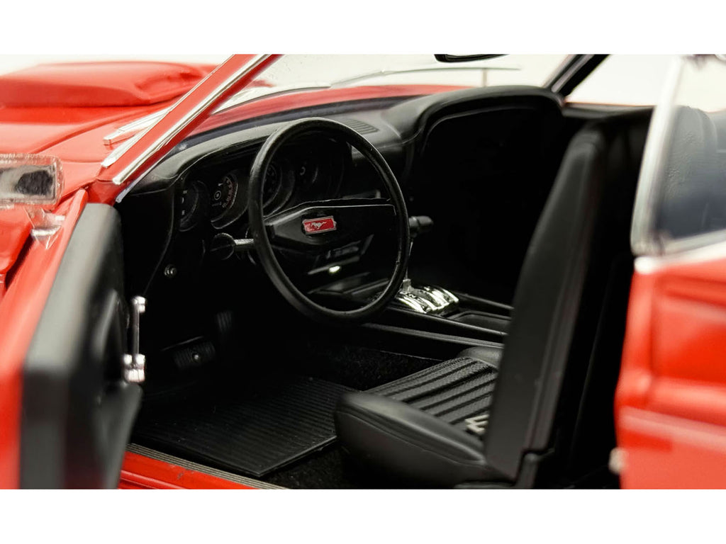 1969 Ford Mustang Limited Edition 600 Flower Power Red Limited Edition to 300 pieces Worldwide 1/18 Diecast Model Car by ACME - image 3