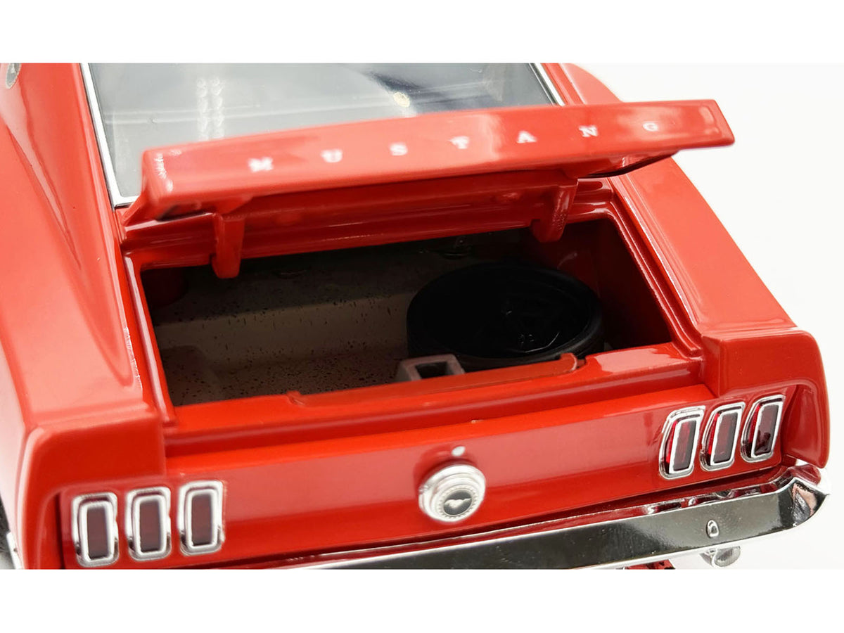 1969 Ford Mustang Limited Edition 600 Flower Power Red Limited Edition to 300 pieces Worldwide 1/18 Diecast Model Car by ACME - image 4