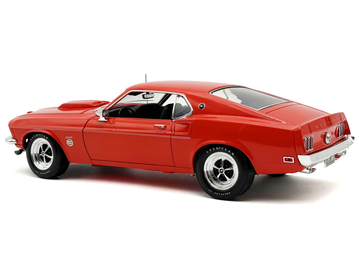 1969 Ford Mustang Limited Edition 600 Flower Power Red Limited Edition to 300 pieces Worldwide 1/18 Diecast Model Car by ACME - image 5