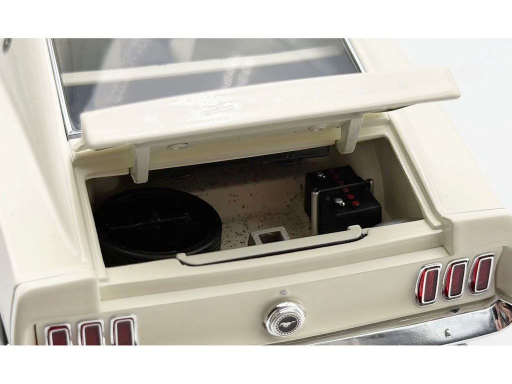 1969 Ford Mustang BOSS 429 "KK1201 Prototype - Unrestored Barn Find" White with Black Hood Limited Edition to 360 pieces Worldwide 1/18 Diecast Model Car by ACME - image 4