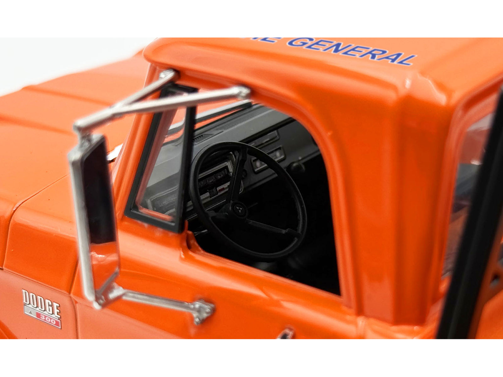 1970 Dodge D-300 Ramp Truck #01 "The General" Orange Limited Edition to 852 pieces Worldwide 1/18 Diecast Model Car by ACME
