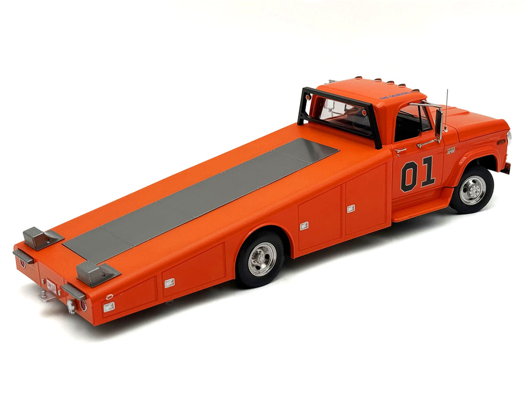 1970 Dodge D-300 Ramp Truck #01 "The General" Orange Limited Edition to 852 pieces Worldwide 1/18 Diecast Model Car by ACME