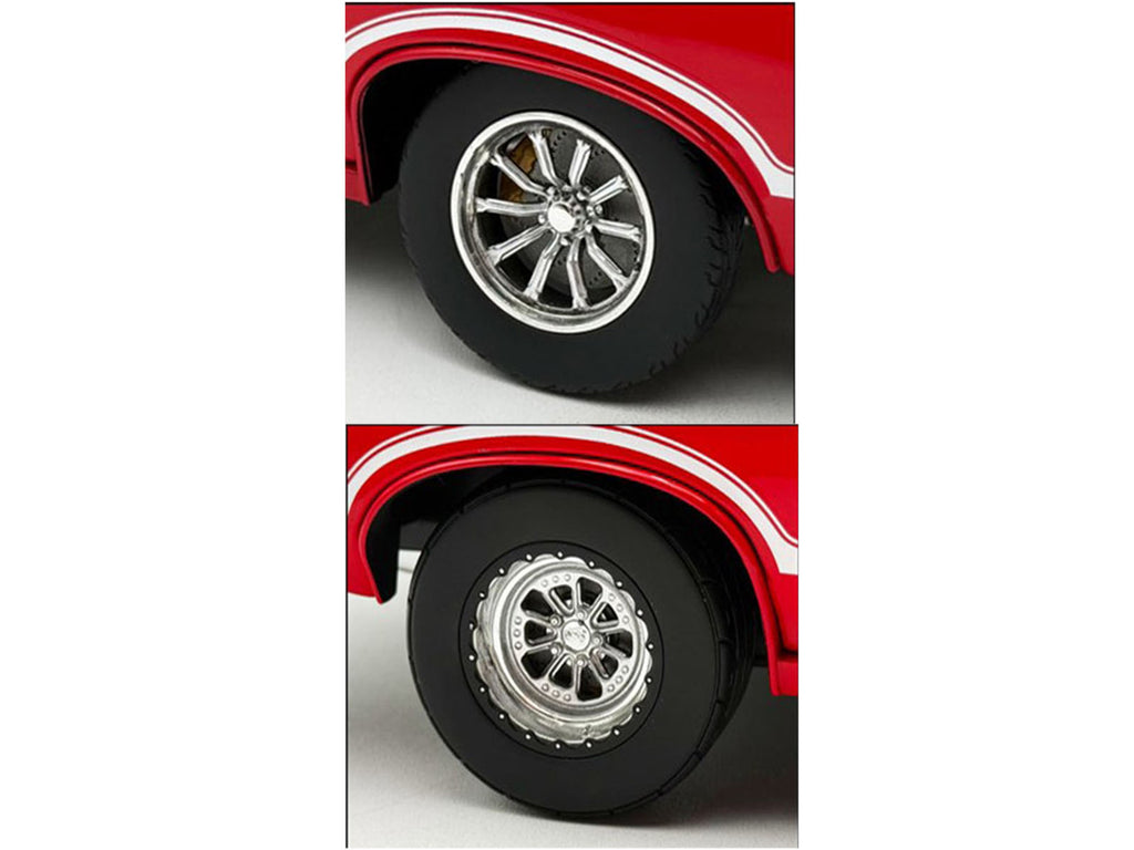 Drag Wheel and Tire Set of 4 pieces from "1970 Oldsmobile 442 W30 W-Machine" for 1/18 Scale Model by Acme - image 2