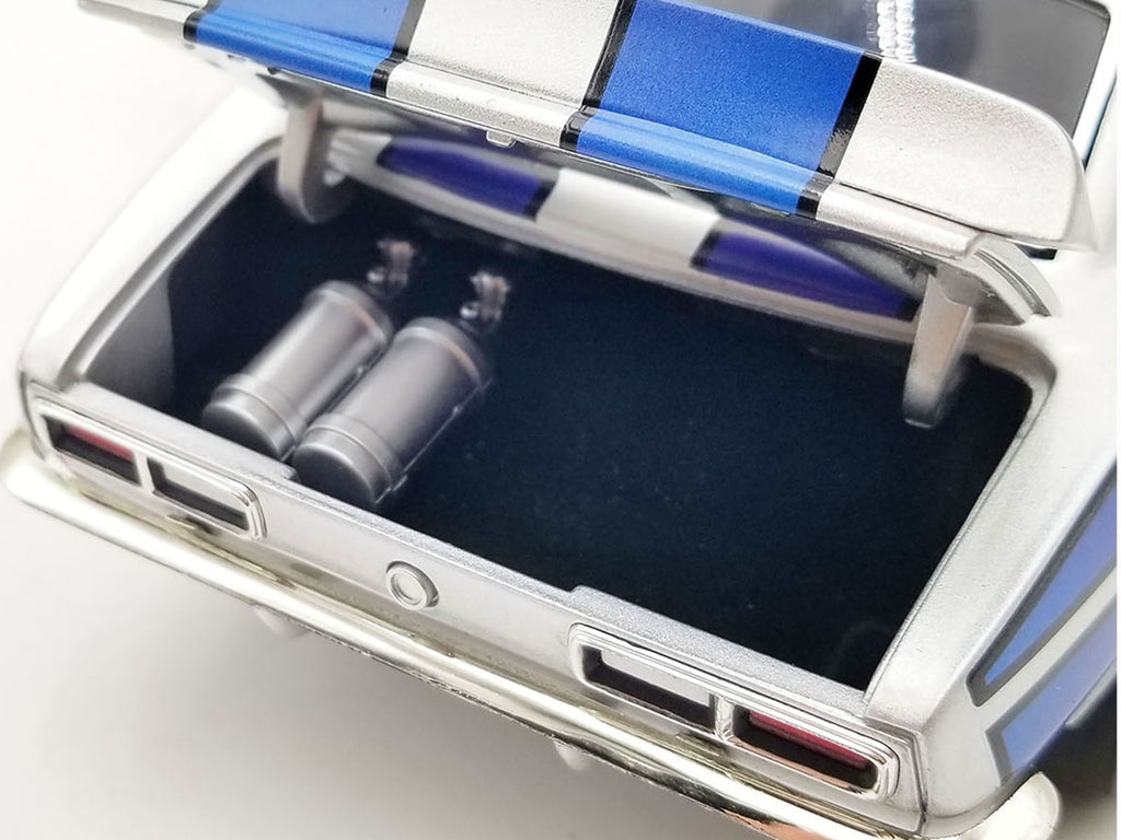 1968 Chevrolet Camaro "Street Machines" Silver Metallic with Graphics Limited Edition to 300 pieces Worldwide 1/18 Diecast Model Car by ACME - image 4