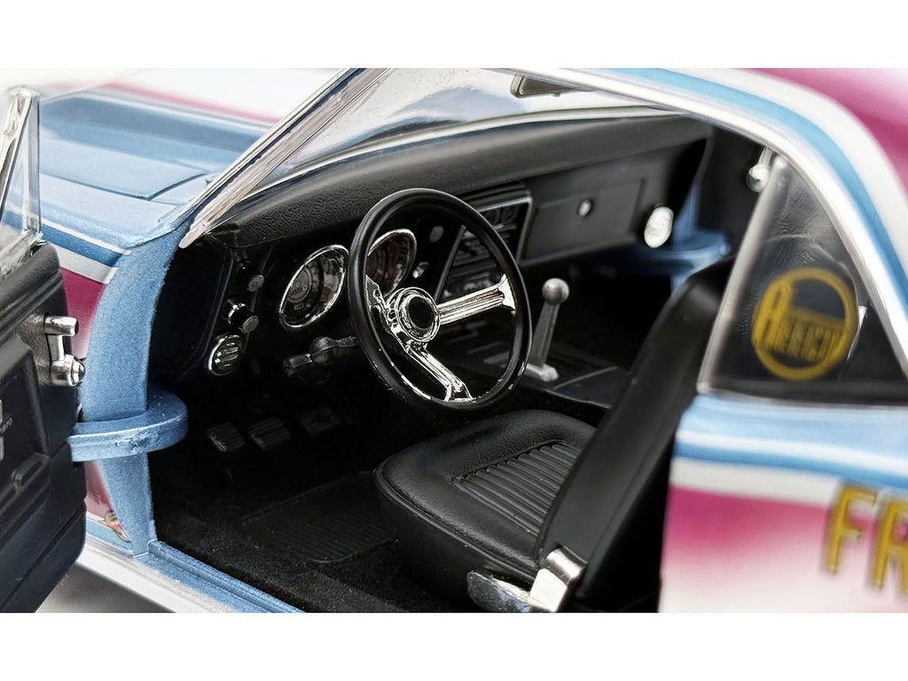 1967 Chevrolet Camaro "Mr. Bardahl Drag Car" Blue Metallic with Red and White Graphics Limited Edition to 312 pieces Worldwide 1/18 Diecast Model Car by ACME - image 3