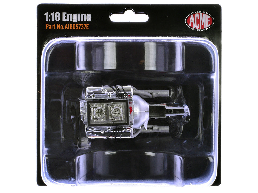 ZL-1 427 Engine and Transmission Replica from "1969 Chevrolet Camaro ZL-1" 1/18 Model by ACME