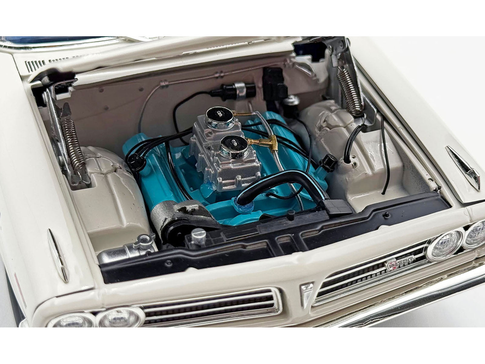1963 Pontiac Tempest Super Duty "Wynn Engineering Co." White with Blue Interior Limited Edition to 315 pieces Worldwide 1/18 Diecast Model Car by ACME