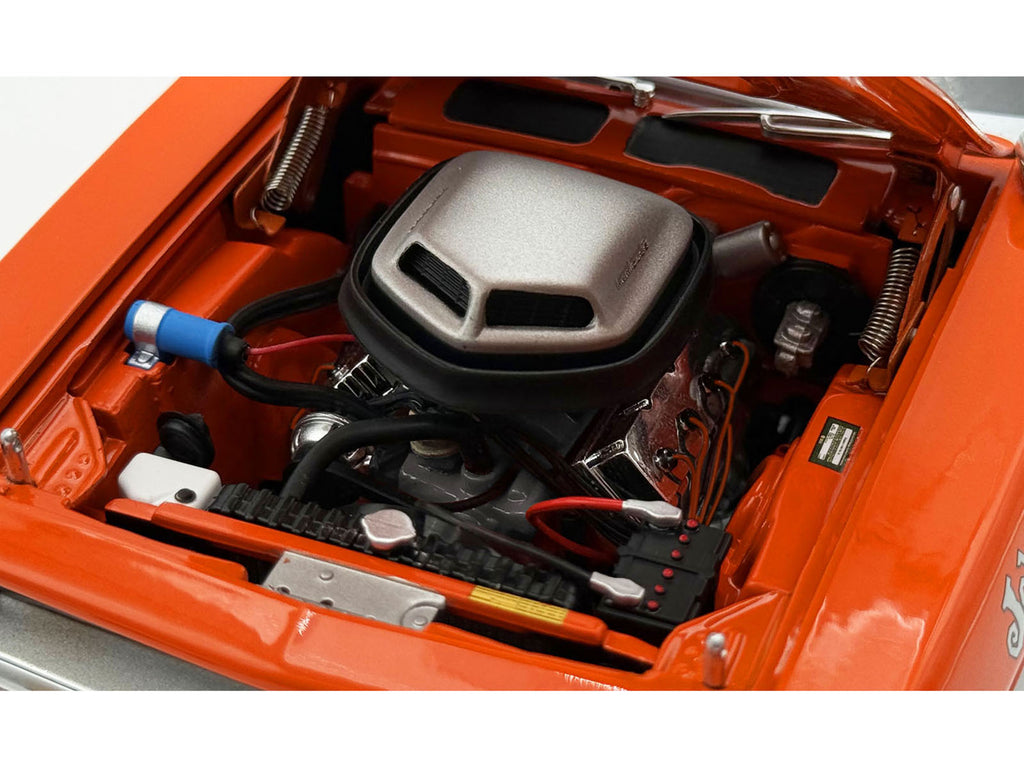 1970 Plymouth HEMI Cuda "Sun Kissed Cuda - Sox & Martin" Vitamin C Orange with Black Vinyl Top Limited Edition to 444 pieces Worldwide 1/18 Diecast Model Car by ACME - image 3