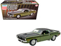 1970 Plymouth AAR Cuda Ivy Green Metallic with Black Stripes and Black Vinyl Top with Green Interior Limited Edition to 448 pieces Worldwide 1/18 Diecast Model Car by ACME