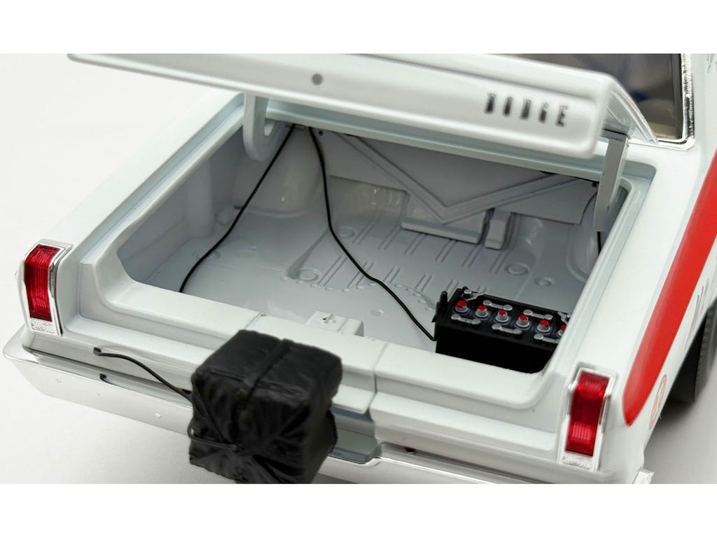 1965 Dodge Coronet AWB "Mr. Tomato" White with Red Stripes Limited Edition to 408 pieces Worldwide 1/18 Diecast Model Car by ACME