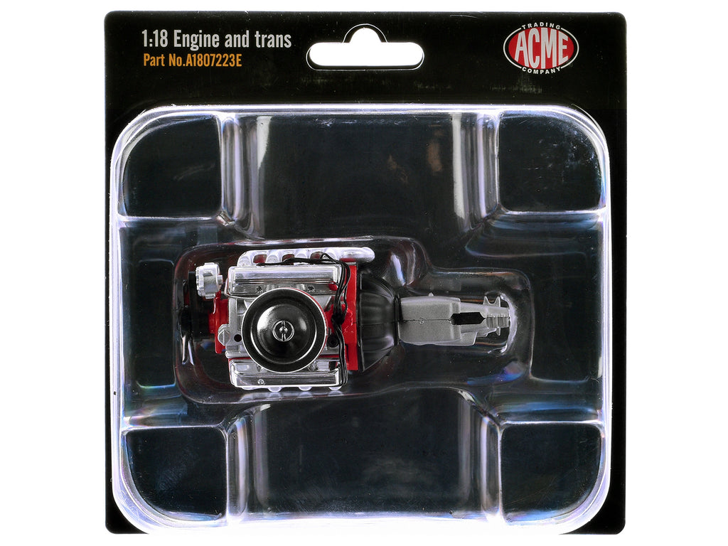 Small Block 350 Engine and Transmission Replica from "1967 Chevrolet K-10 Pickup Truck" 1/18 Model by ACME - image 3