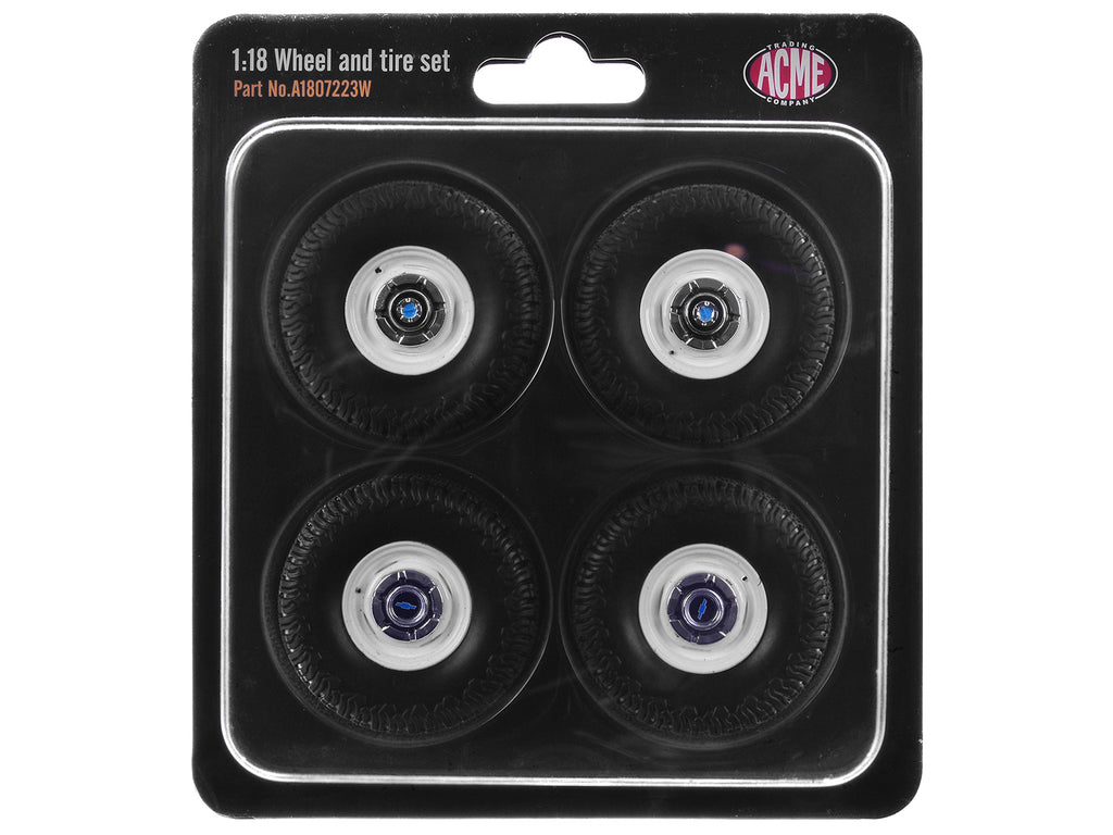 "35 Inch Offroad" Wheel and Tire Set of 4 pieces from 1967 Chevrolet K-10 Pickup Truck for 1/18 Scale Models by ACME - image 3