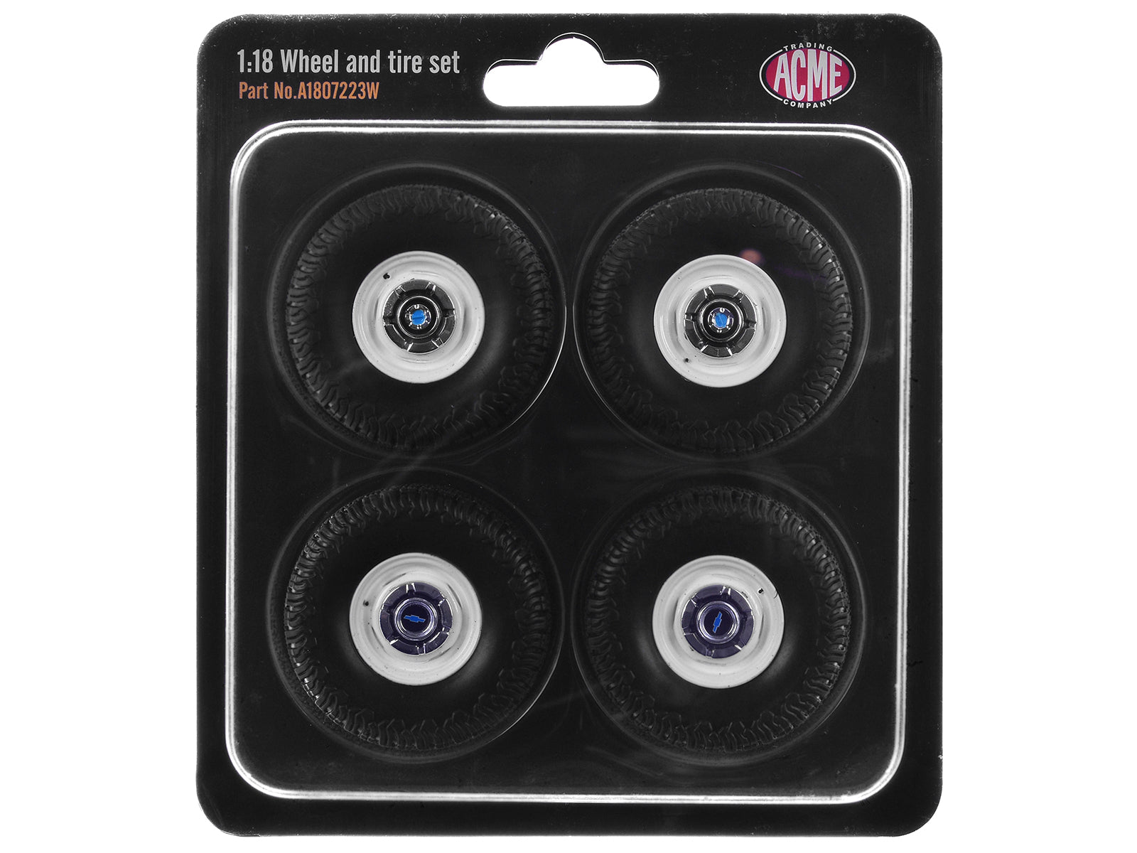 "35 Inch Offroad" Wheel and Tire Set of 4 pieces from 1967 Chevrolet K-10 Pickup Truck for 1/18 Scale Models by ACME - image 3