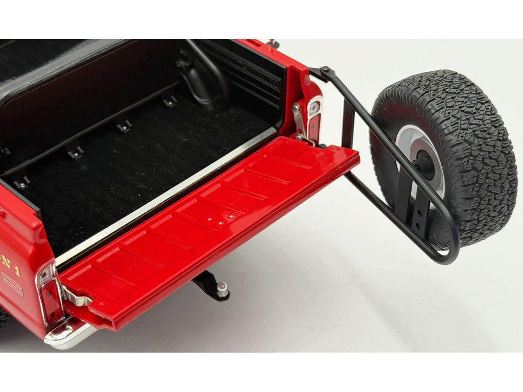 1972 Chevrolet Blazer K/5 "The Chief - Winder Fire Department Georgia Battalion 1" Red with White Top Limited Edition to 246 pieces Worldwide 1/18 Diecast Model Car by ACME - image 5