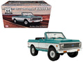 1972 Chevrolet Blazer K/5 "Route 66 100th Anniversary" Green and White with Black Stripes Limited Edition 1/18 Diecast Model Car by ACME