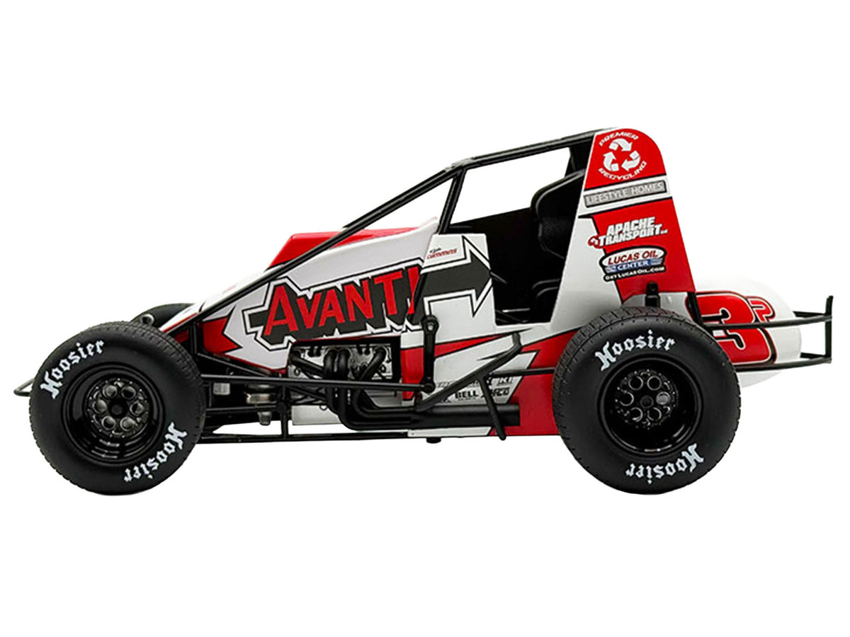 USAC Sprint Car #3P Kyle Cummins "Avanti" Champion "USAC Sprint Car National Championship" (2025) 1/18 Diecast Model Car by ACME - image 3
