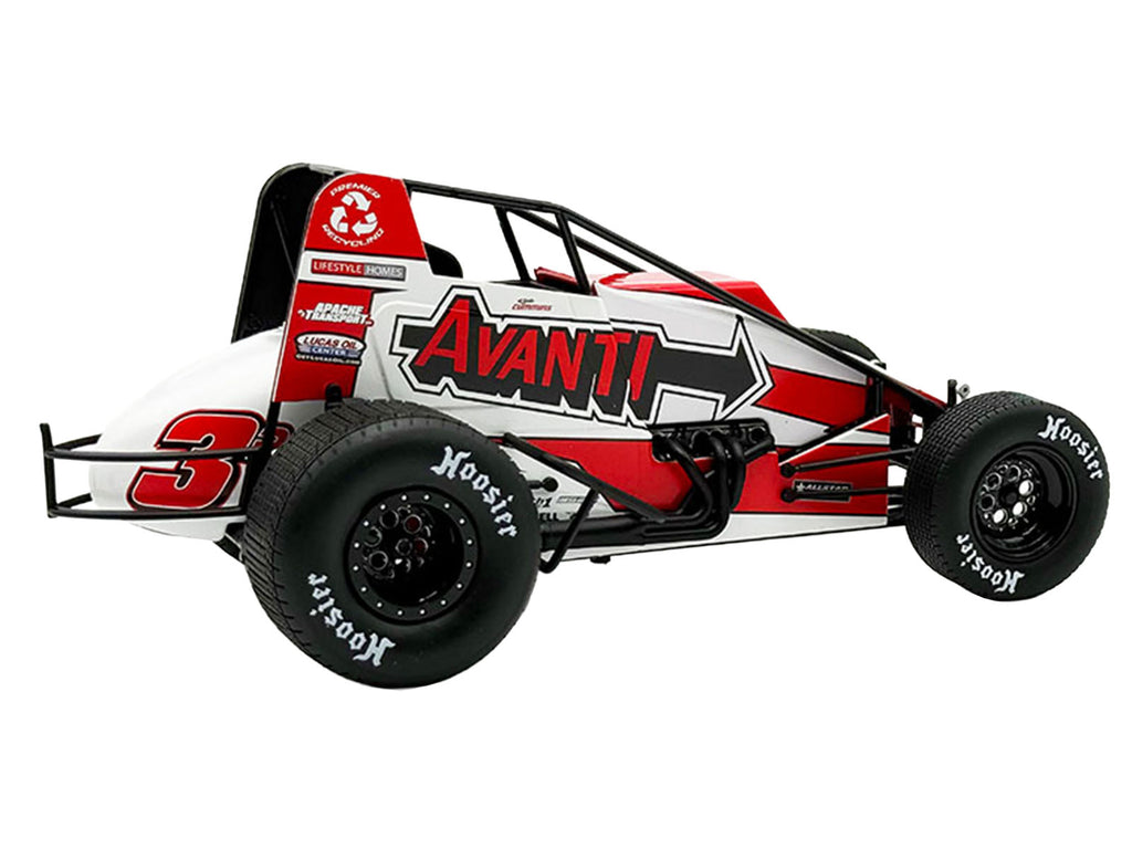 USAC Sprint Car #3P Kyle Cummins "Avanti" Champion "USAC Sprint Car National Championship" (2025) 1/18 Diecast Model Car by ACME - image 4