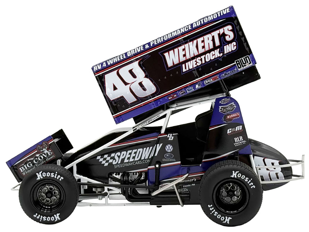 Winged Sprint Car #48 Danny Dietrich "Weikert's Livestock - Speedway Cars" Gary Kauffman Racing (2025) 1/18 Diecast Model Car by ACME - image 3