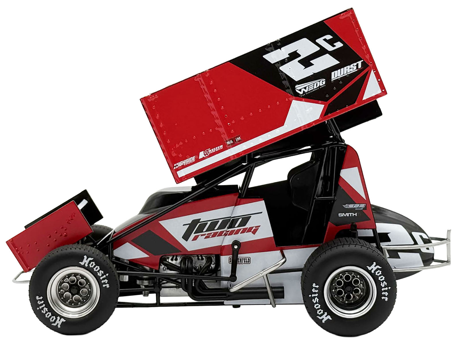 Winged Sprint Car #2C Cole Macedo "Two C Racing" (2025) 1/18 Diecast Model Car by ACME - image 3