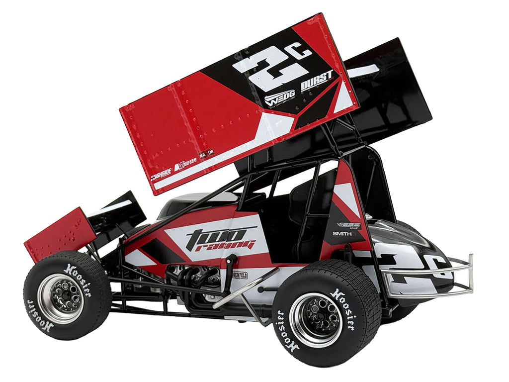 Winged Sprint Car #2C Cole Macedo "Two C Racing" (2025) 1/18 Diecast Model Car by ACME - image 4