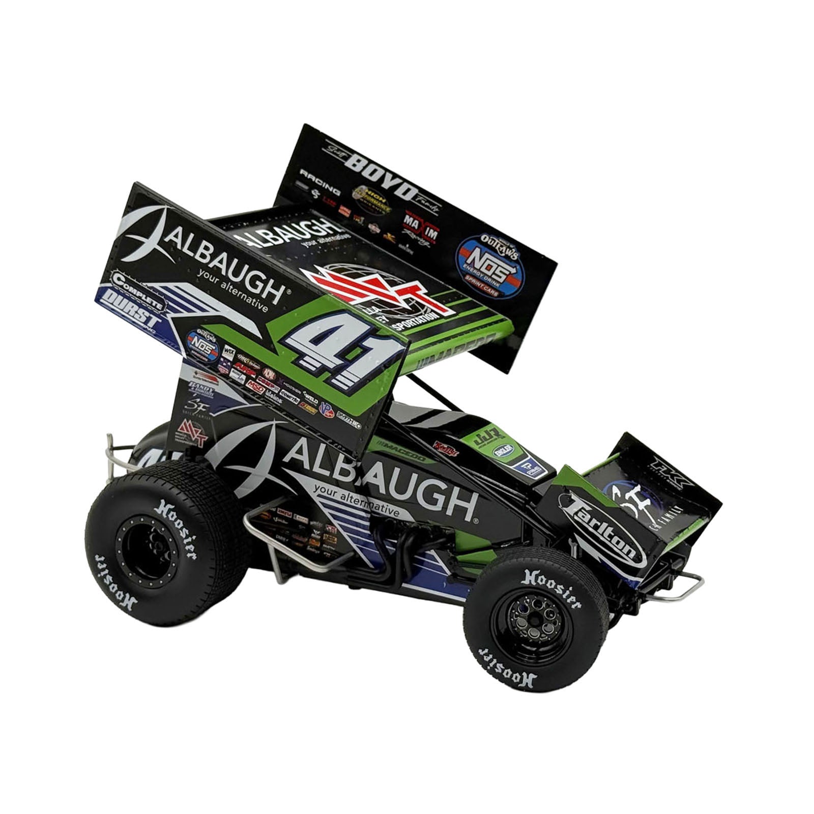Winged Sprint Car #41 Carson Macedo "Albaugh" Jason Johnson Racing (2026) 1/18 Diecast Model Car by ACME - image 2