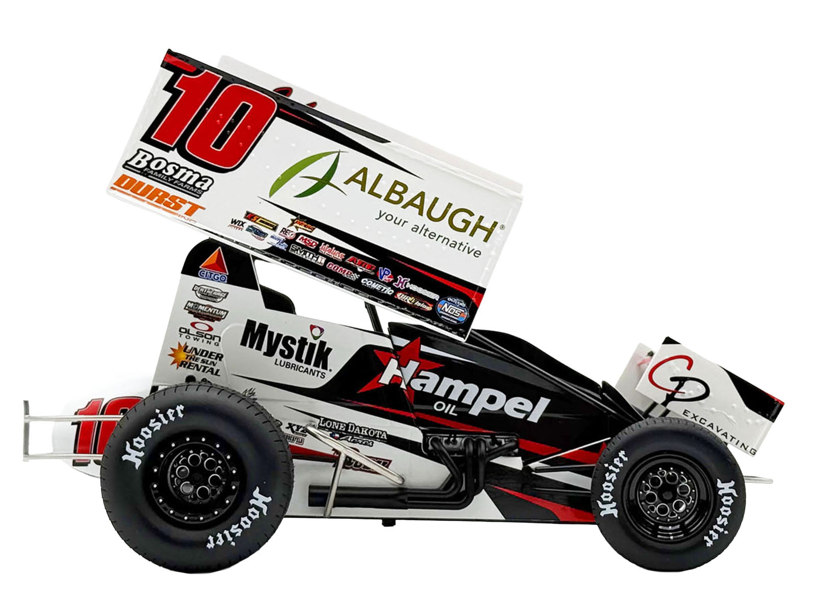 Winged Sprint Car #10 Ryan Timms "Liebig Motorsports - Hampel Oil" (2026) 1/18 Diecast Model Car by ACME