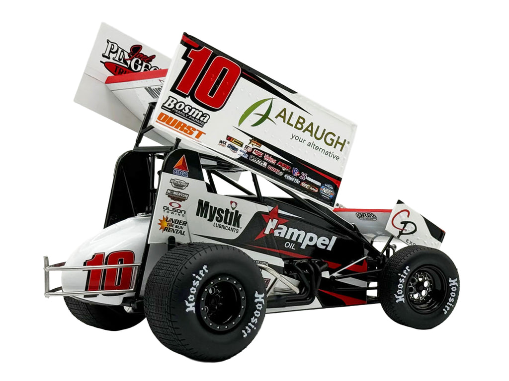 Winged Sprint Car #10 Ryan Timms "Liebig Motorsports - Hampel Oil" (2026) 1/18 Diecast Model Car by ACME