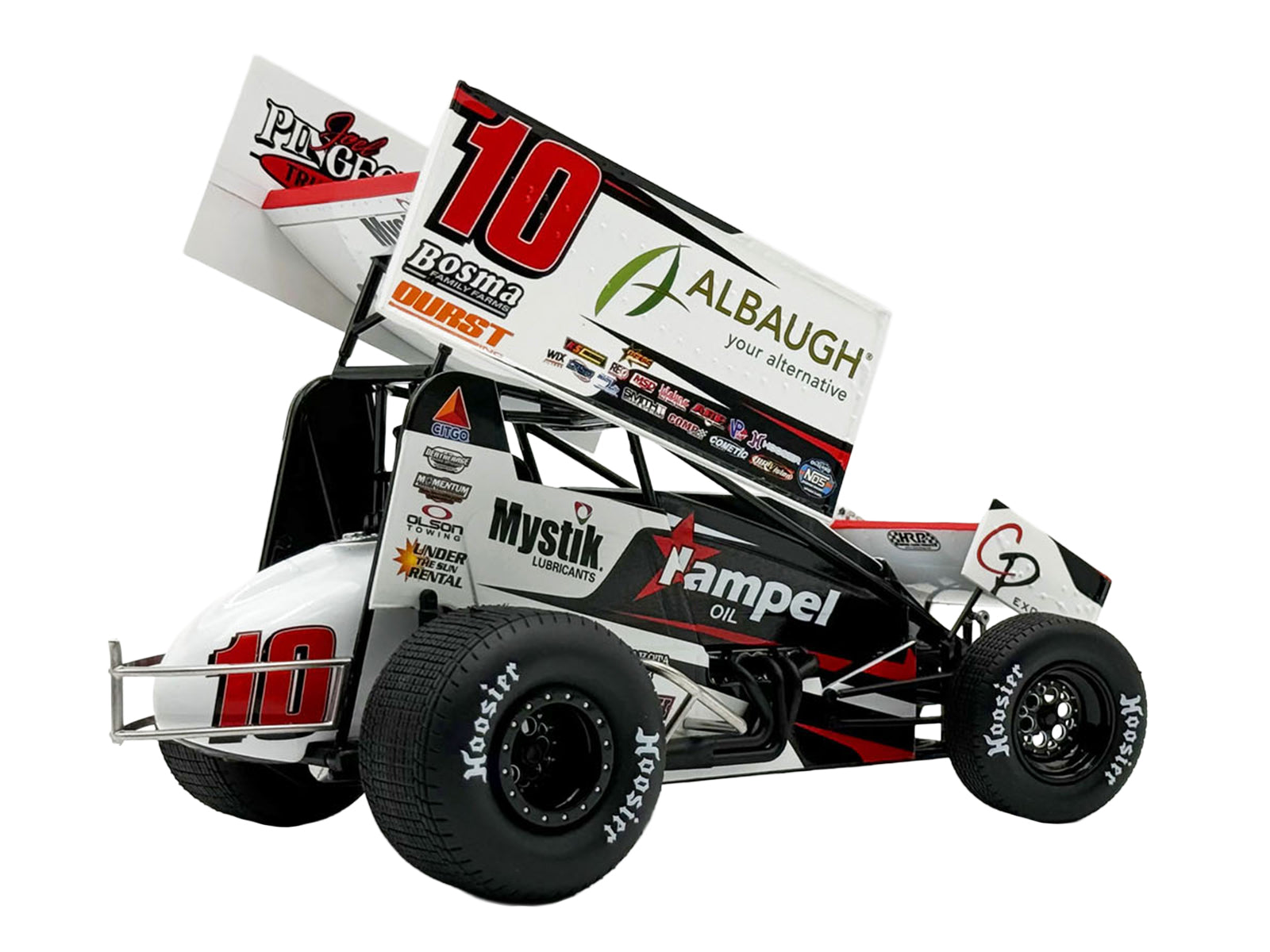 Winged Sprint Car #10 Ryan Timms "Liebig Motorsports - Hampel Oil" (2026) 1/18 Diecast Model Car by ACME