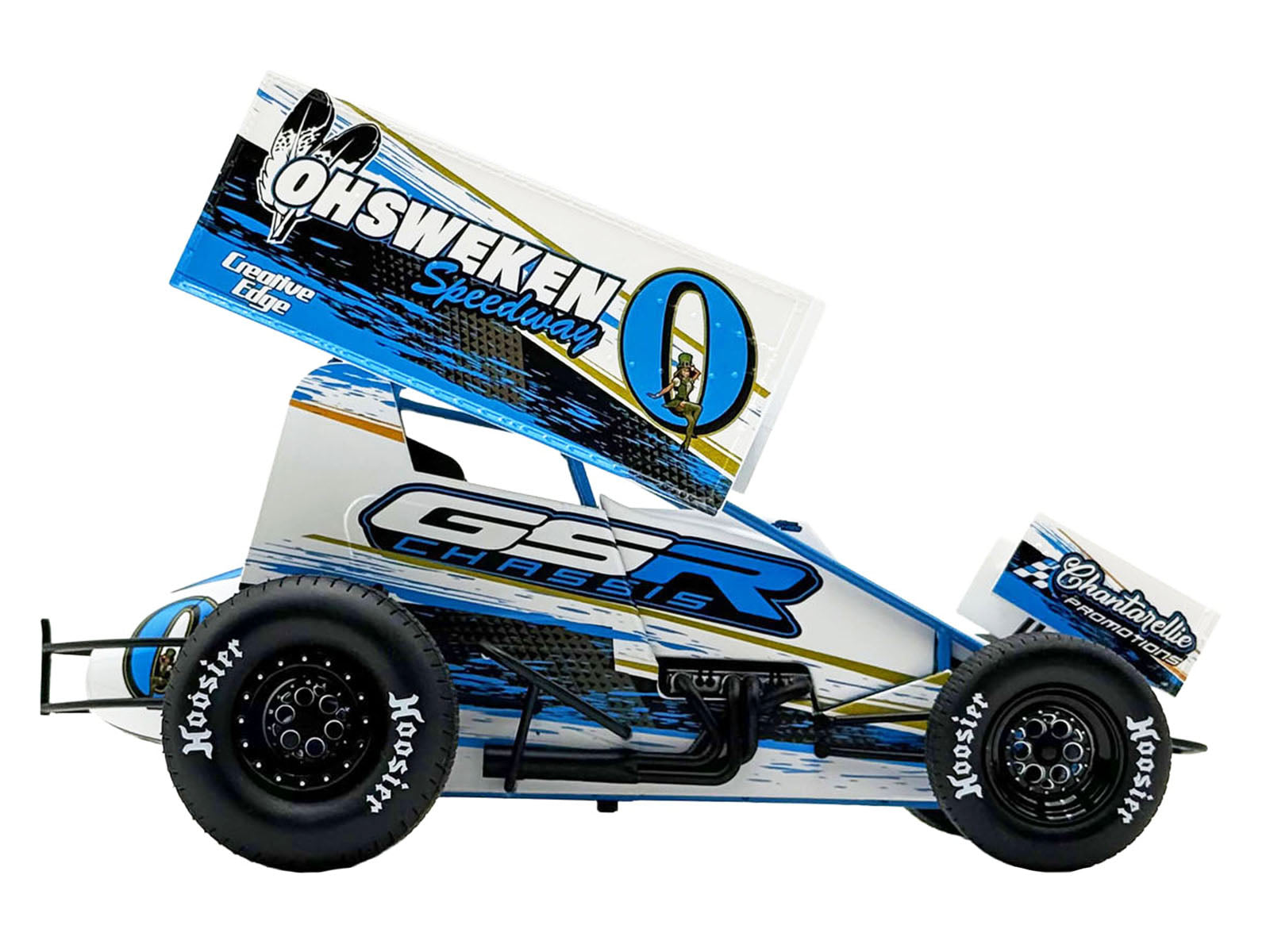 Winged Sprint Car #0 Glenn Styres "GSR Chassis - Ohsweken Speedway" (2026) 1/18 Diecast Model Car by ACME