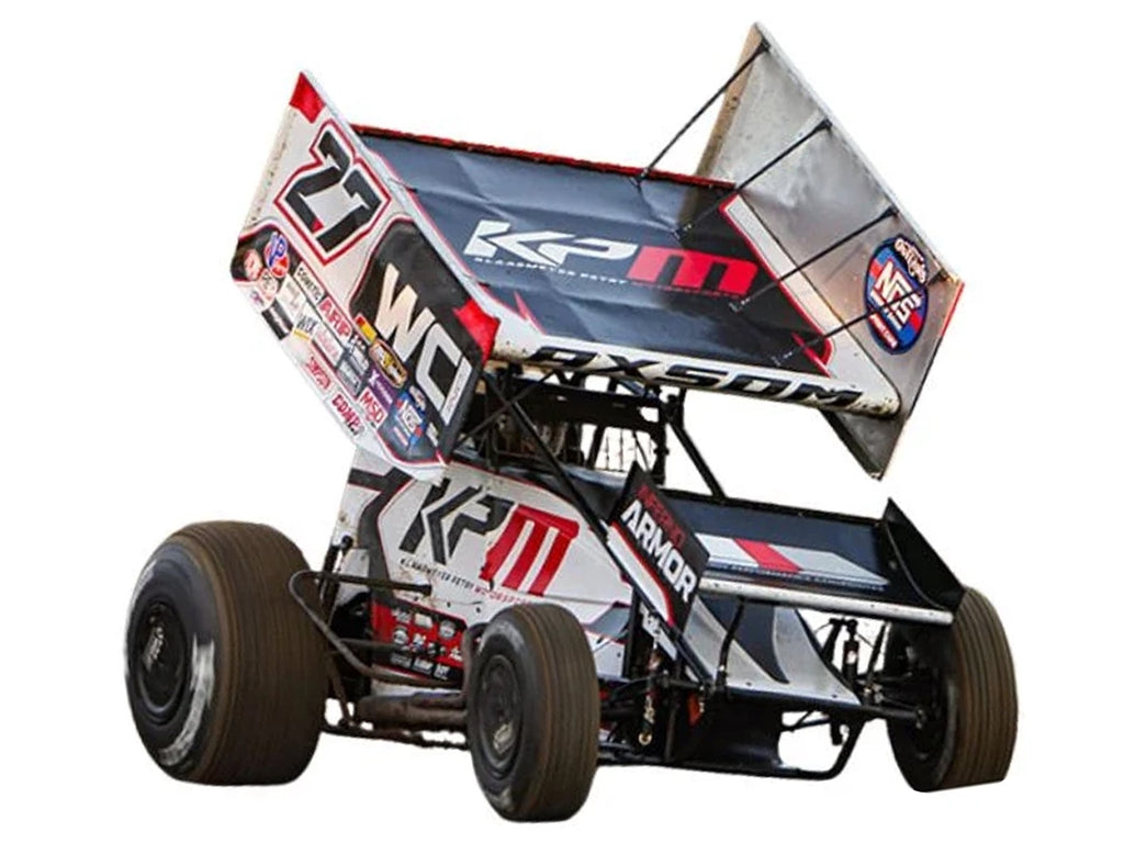 Winged Sprint Car #27 Emerson Axsom "WCI - KPM" White (2026) 1/18 Diecast Model Car by ACME