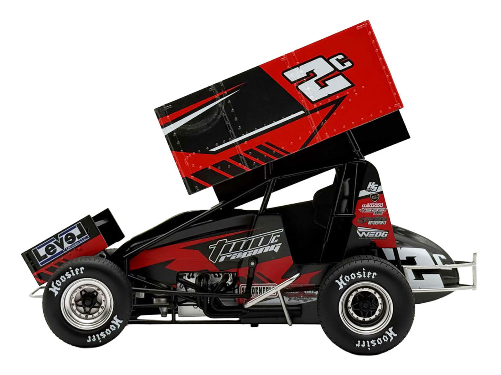 Winged Sprint Car #2C Cole Macedo "Two C Racing" (2026) 1/18 Diecast Model Car by ACME
