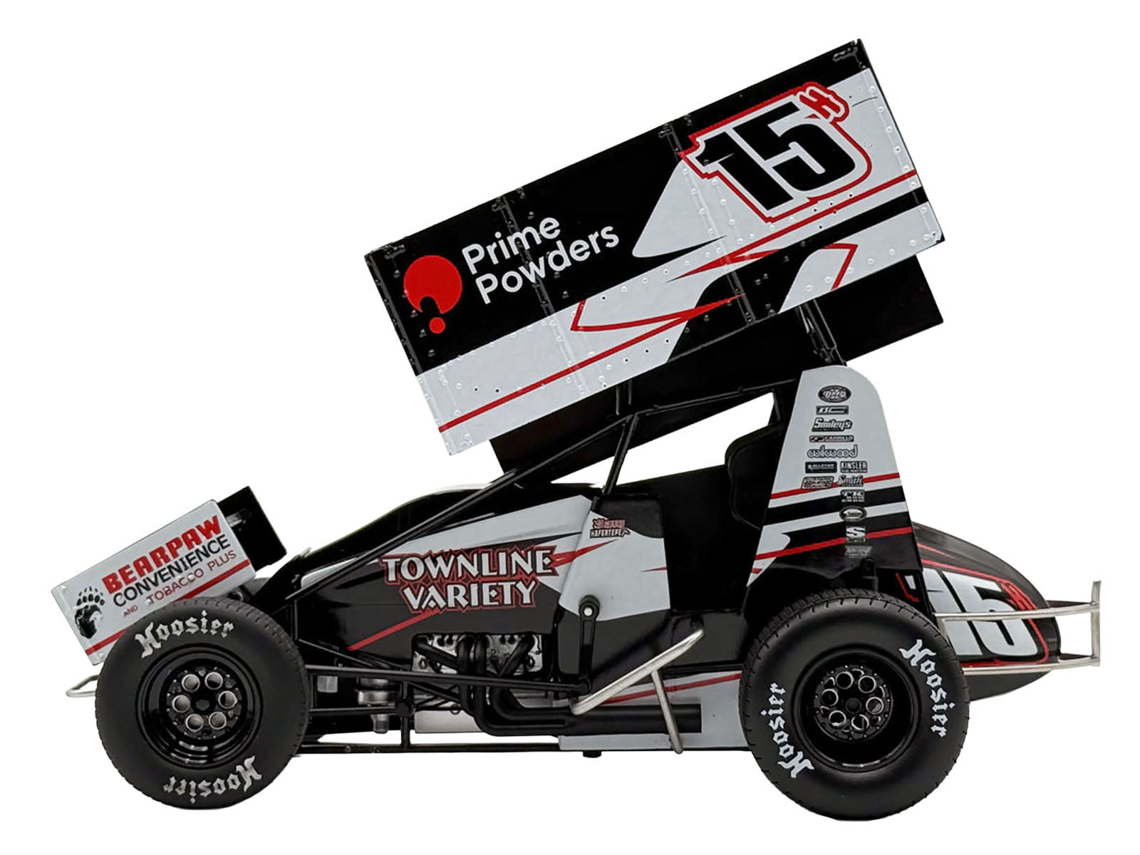 Winged Sprint Car #15H Sam Hafertepe "Townline Variety - Prime Powders" (2026) 1/18 Diecast Model Car by ACME