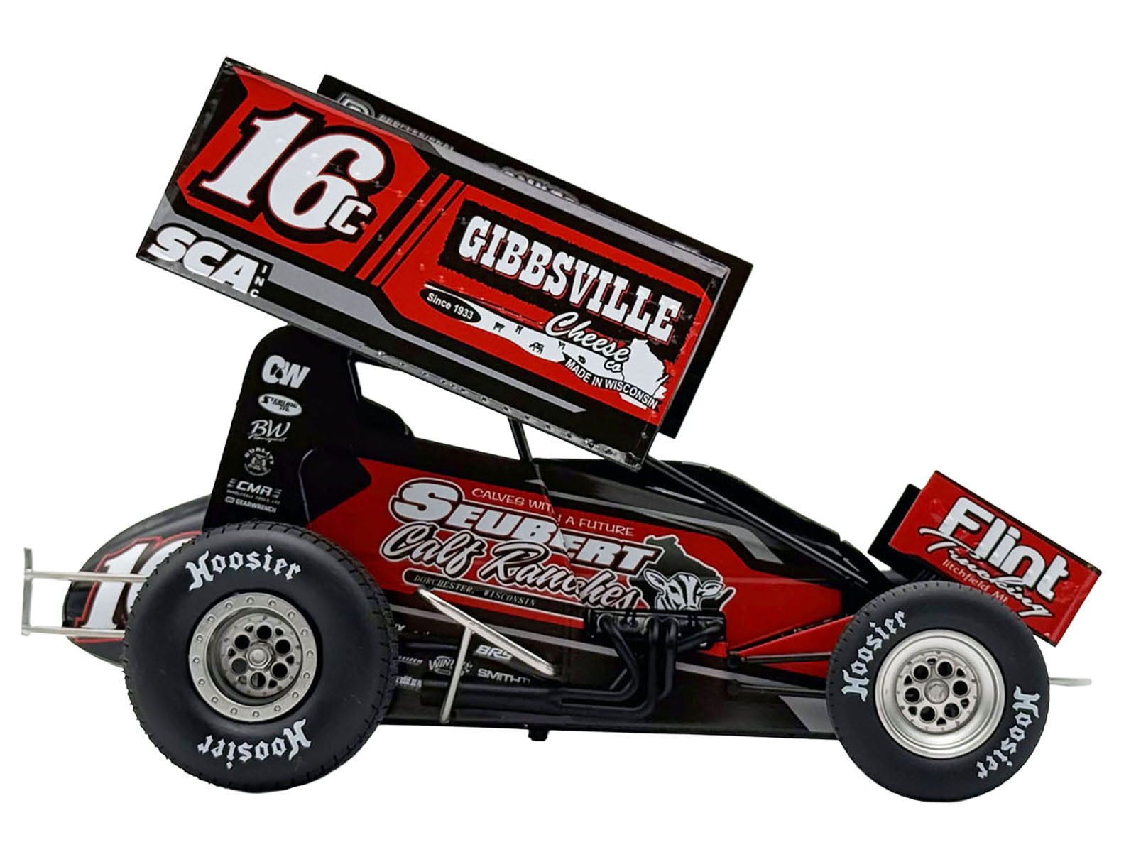 Winged Sprint Car #16C Scotty Thiel "Greg Wheeler Motorsports - Seubert Calf Ranches" (2026) 1/18 Diecast Model Car by ACME