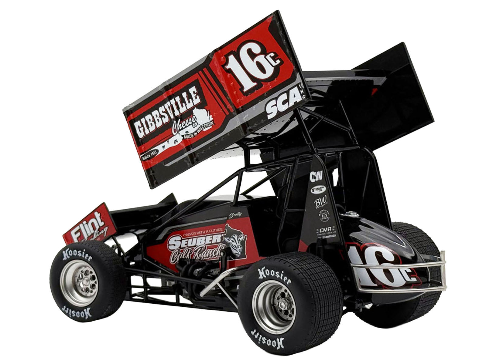 Winged Sprint Car #16C Scotty Thiel "Greg Wheeler Motorsports - Seubert Calf Ranches" (2026) 1/18 Diecast Model Car by ACME
