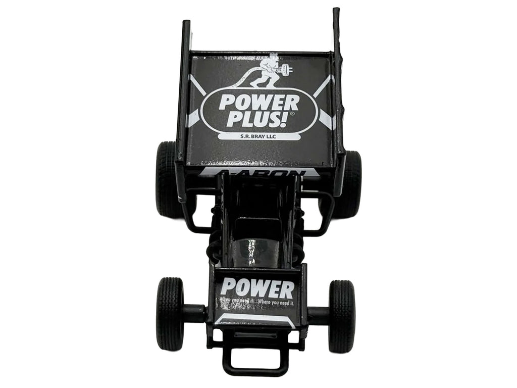 Winged Sprint Car #87 Aaron Reutzel "Power Plus" Black (2026) 1/50 Diecast Model Car by ACME