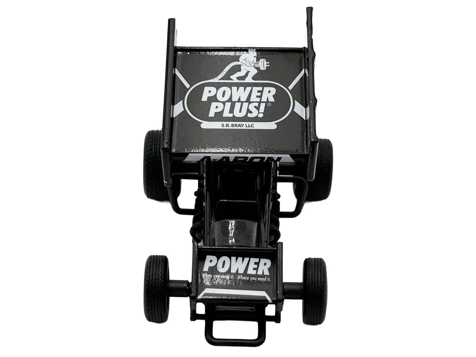 Winged Sprint Car #87 Aaron Reutzel "Power Plus" Black (2026) 1/50 Diecast Model Car by ACME