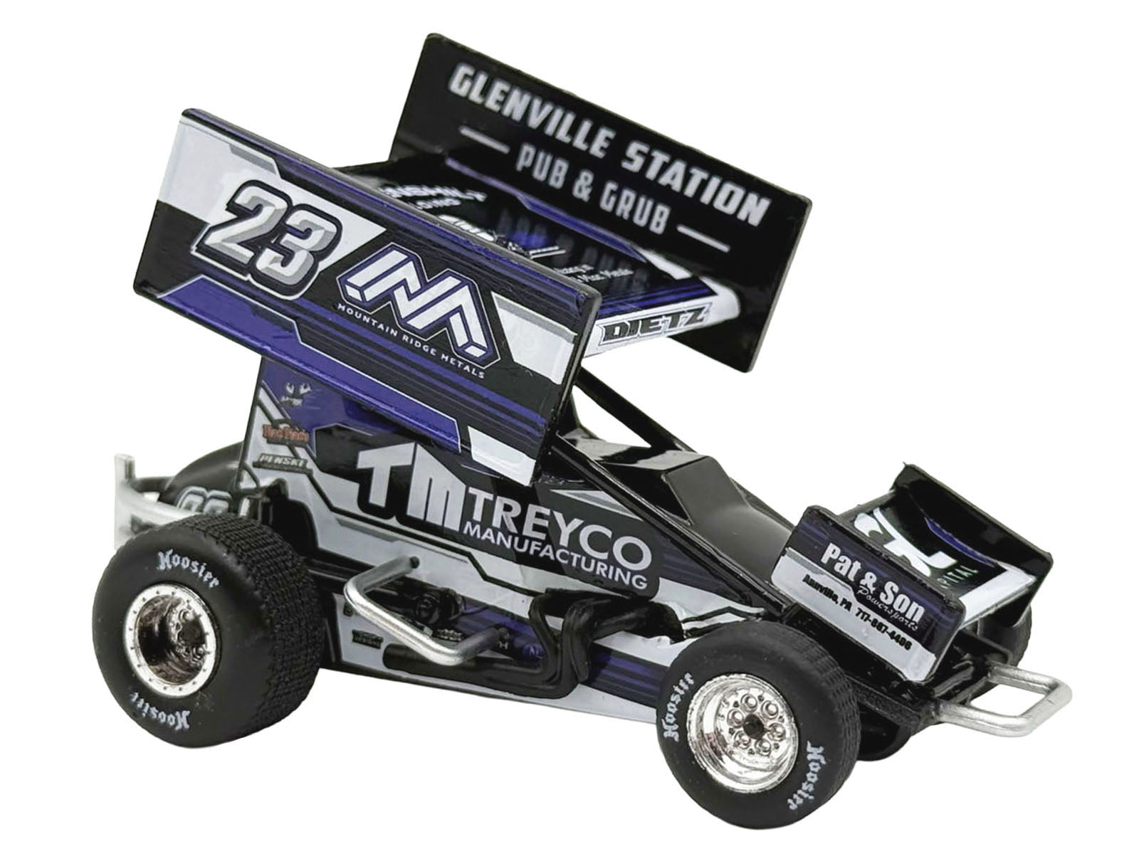 Winged Sprint Car #23 Chase Dietz "Treyco Manufacturing - Mountain Ridge Metals" (2026) 1/50 Diecast Model Car by ACME