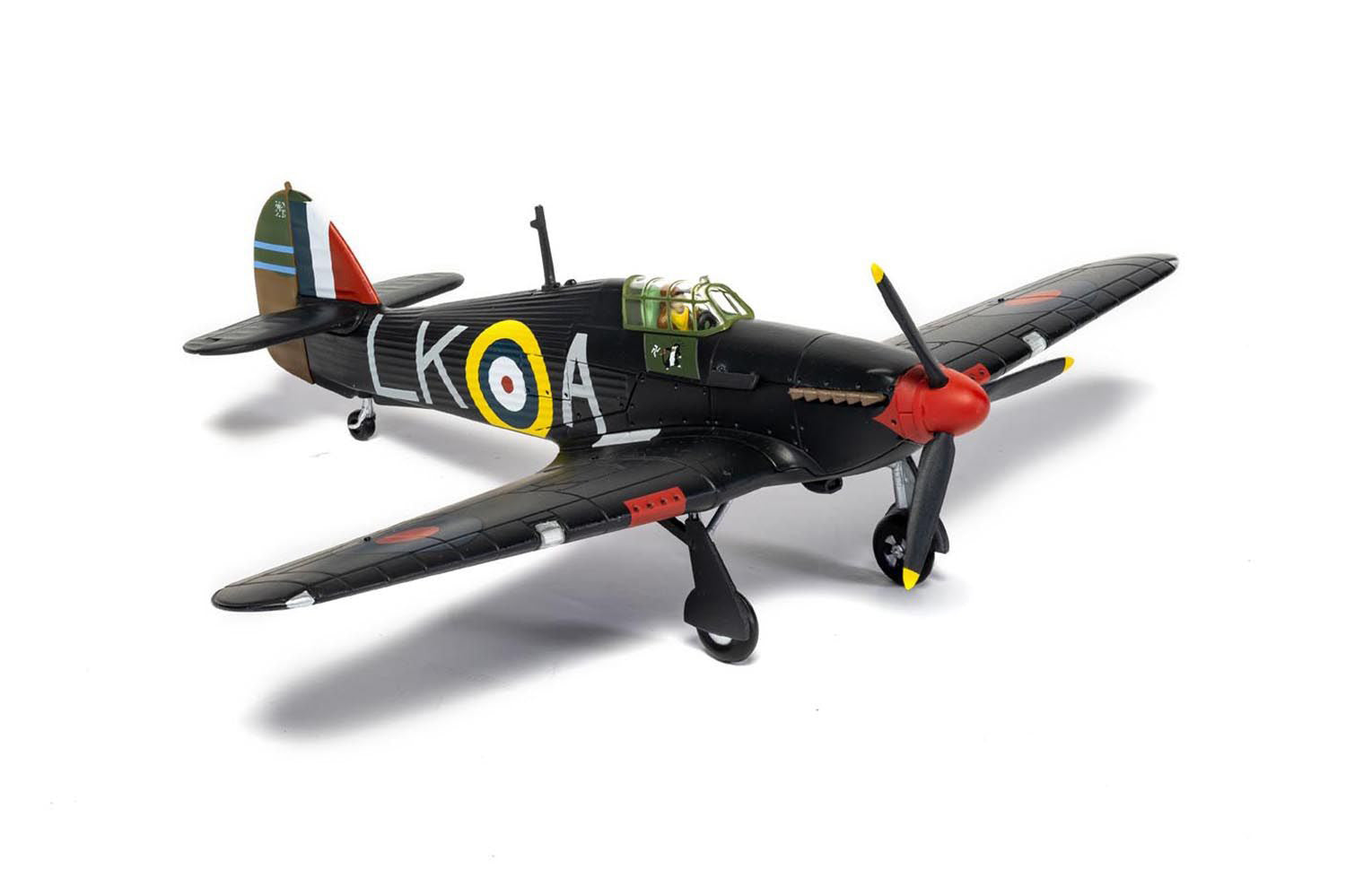 Hawker Hurricane Mk.I Fighter Aircraft "Sqn Ldr. Ian Richard 'Widge' Gleed No.87 Sqn Colerne" (1941) British Royal Air Force "The Aviation Archive" Series 1/72 Diecast Model by Corgi - image 3